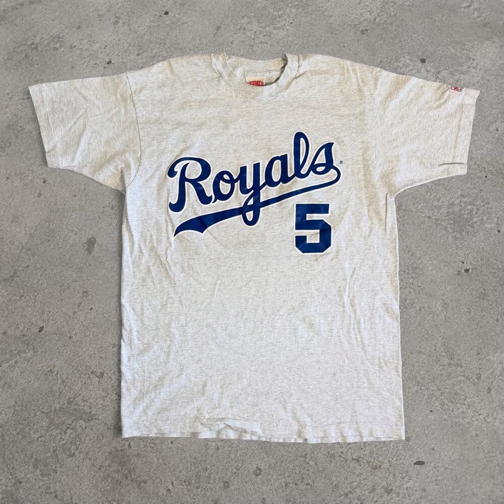 Vintage 1990’s Kansas City Royals T-Shirt Geoge Brett #5 Size XL